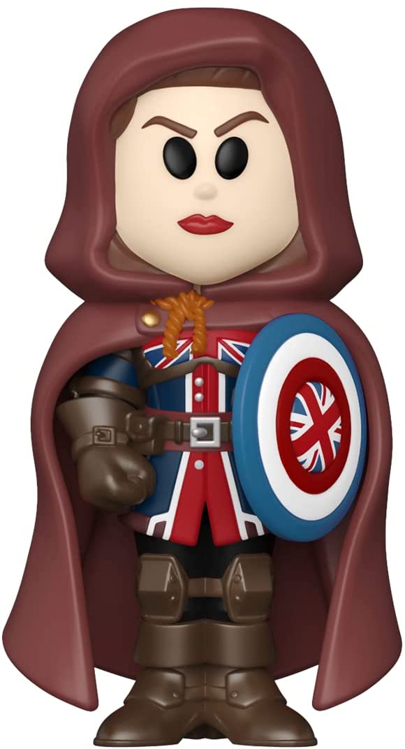 Funko Vinyl SODA: Marvel Friday - What If - Captain Carter - 1/6 Odds for Rare Chase Variant - Collectable Vinyl Figure - Gift Idea - Official Merchandise - Toys for Kids & Adults