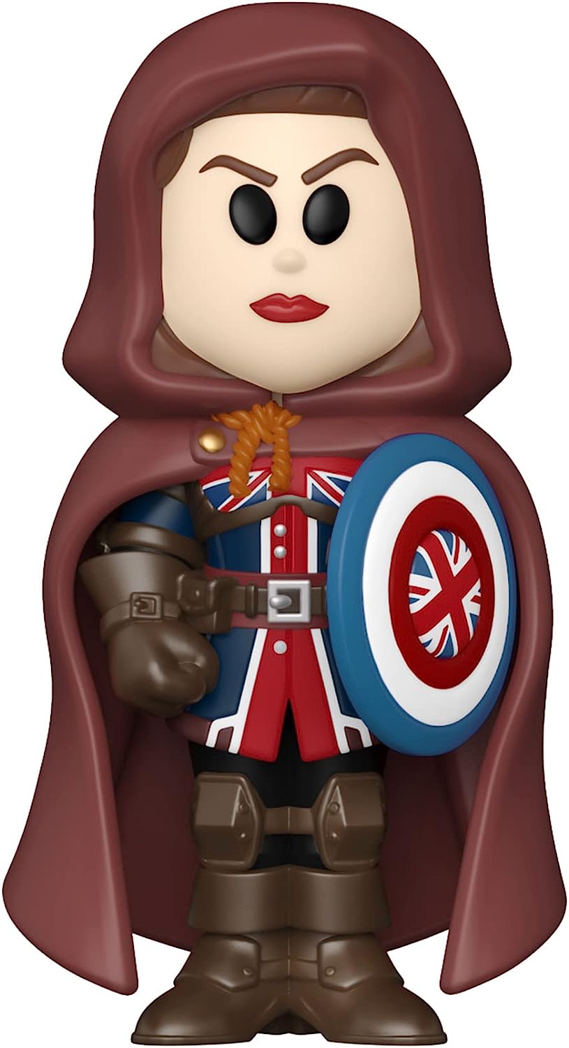 Funko Vinyl SODA: Marvel Friday - What If - Captain Carter - 1/6 Odds for Rare Chase Variant - Collectable Vinyl Figure - Gift Idea - Official Merchandise - Toys for Kids & Adults