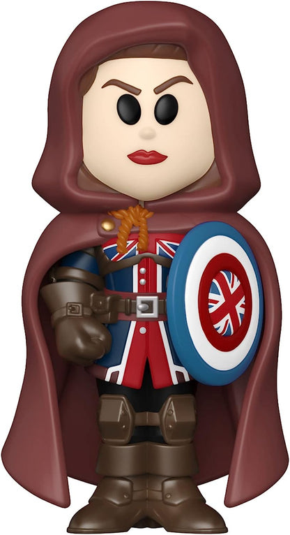 Funko Vinyl SODA: Marvel Friday - What If - Captain Carter - 1/6 Odds for Rare Chase Variant - Collectable Vinyl Figure - Gift Idea - Official Merchandise - Toys for Kids & Adults
