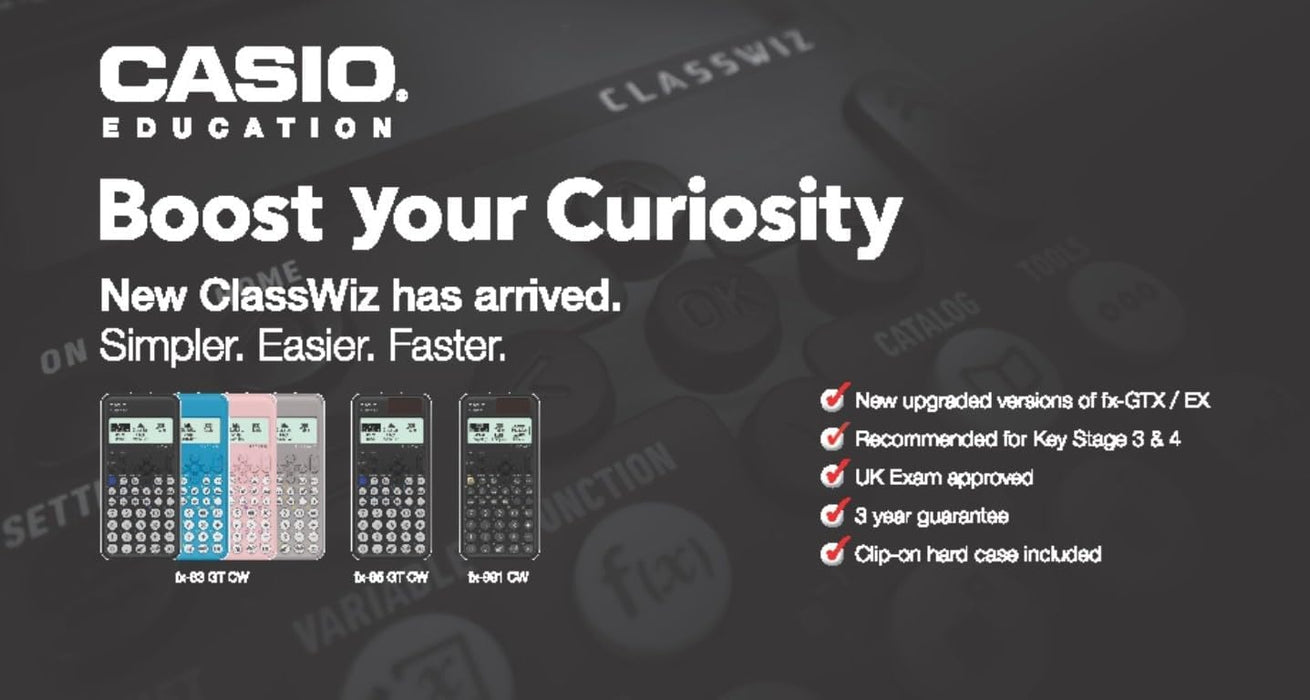 New Casio FX-83GTCW Blue Scientific Calculator