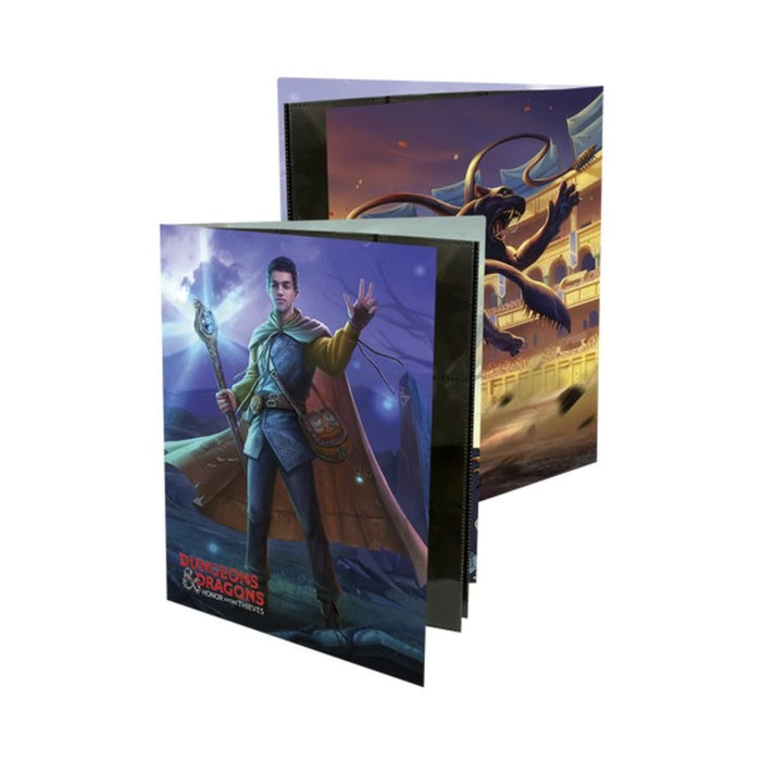 Ultra PRO - Dungeons & Dragons: Honor Among Thieves Character Folio with Stickers Ft. Justice Smith - Organize & Store your Notes, Character Sheets, & D&D Spell cards, Includes Two 9-Pocket Pages