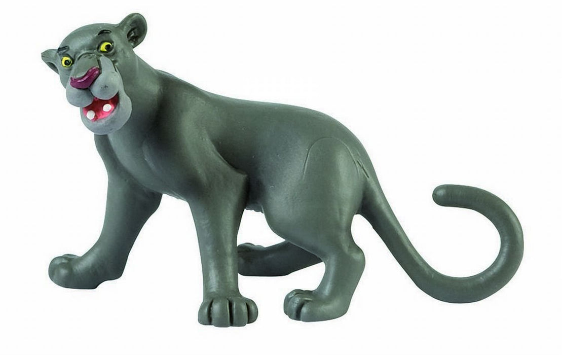 Bullyland 12377-Figura di Gioco, Walt Disney Jungle Book, Baghira, Alta Circa 5,5 cm, Figura Dipinta a Mano, Senza PVC, per Far Giocare i Bambini con la Fantasia, Colore Bianco, 12377
