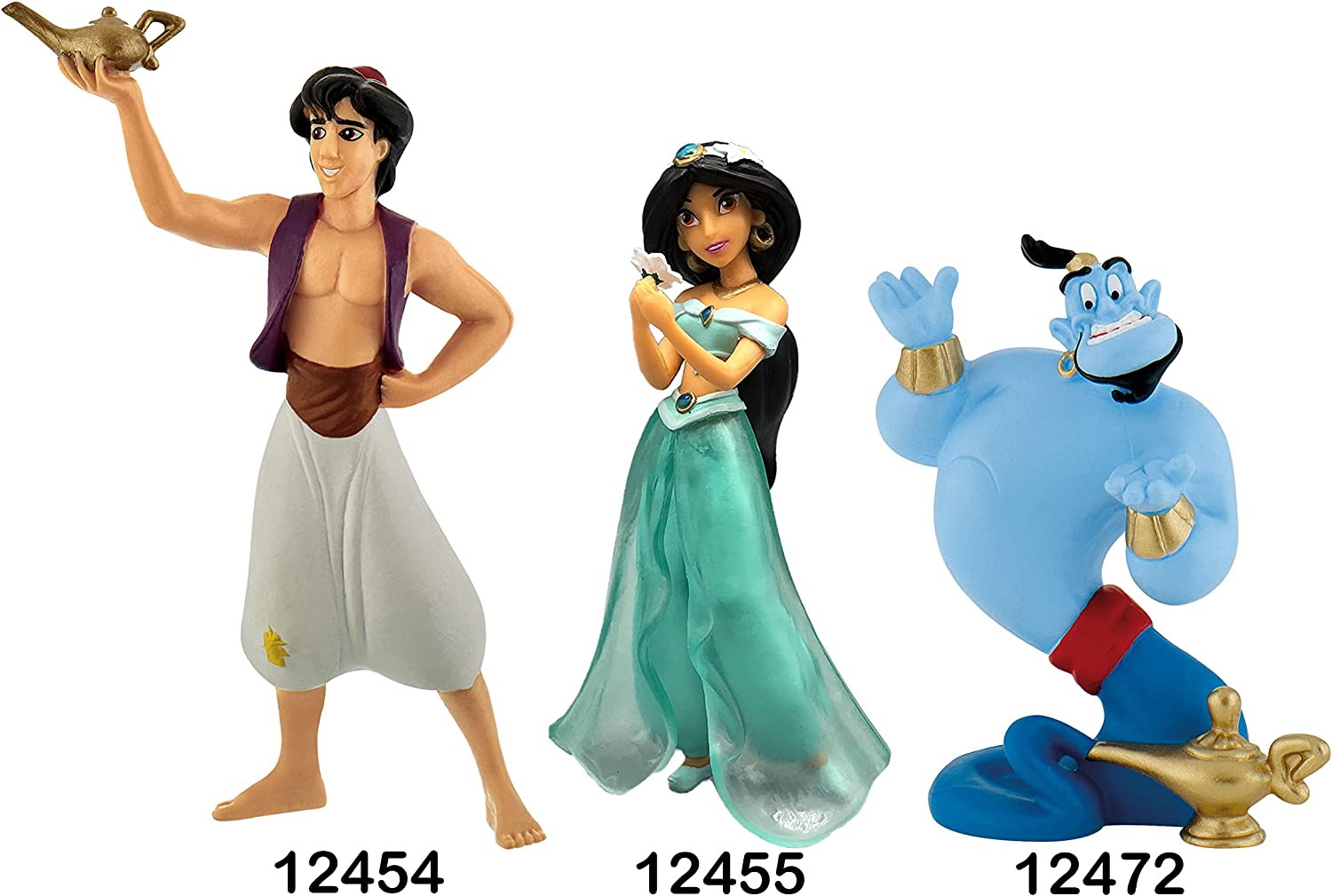 Bullyland 12455 - Walt Disney Aladdin, Princess Jasmine, Approximately 9.7 cm tall, detailed figure, PVC ideal as a cake figure, great gift for children to play imaginatively
