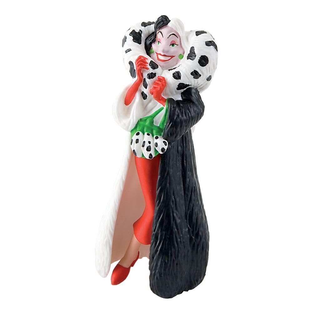 Bullyland- Cruella 101 Dalmatians Disney, Color Blanco y Negro (12512