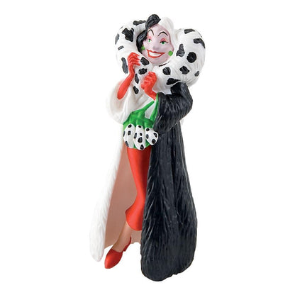 Bullyland- Cruella 101 Dalmatians Disney, Color Blanco y Negro (12512