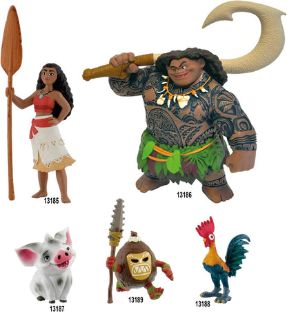 Vaiana- Disney Moana Oceania 13186-Figura, Walt, semidiós Maui, Figura Pintada a Mano, Libre de PVC, para niños para el Juego imaginativo, Multicolor (Bullyland 13186