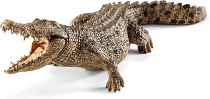 schleich 14736 Crocodile with Movable Jaw Wild Life Toy Figurine for children ages 3-8 Years