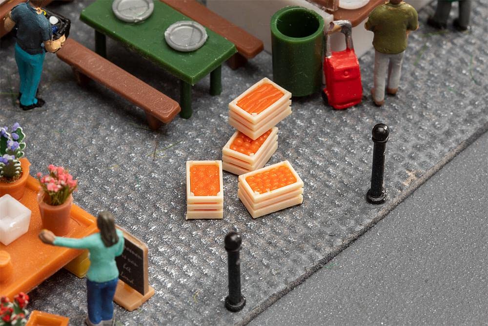 Faller - 1/87 MARKTKRATTEN MET GROENTEN 4 ST. (4/23) *
