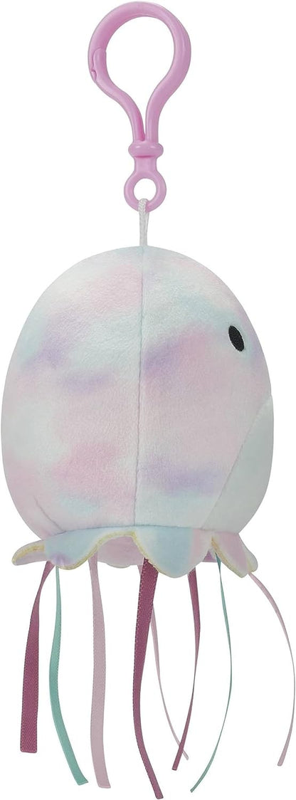 Squishmallows - 9 Cm Plush P14 Clip On - Tie Dye Jellyfish