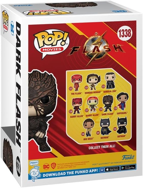 Funko POP! Movies: DC - the Flash - Dark Flash - DC Comics - Collectable Vinyl Figure - Gift Idea - Official Merchandise - Toys for Kids & Adults - Comic Books Fans - Model Figure for Collectors