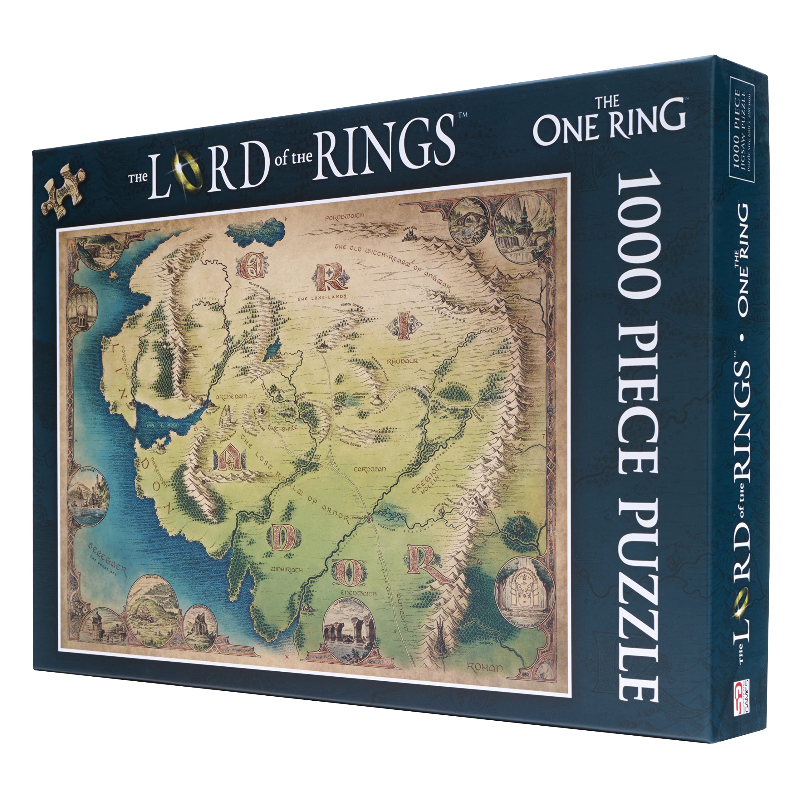The One Ring: Map of Eriador 1000 Piece Jigsaw Puzzle