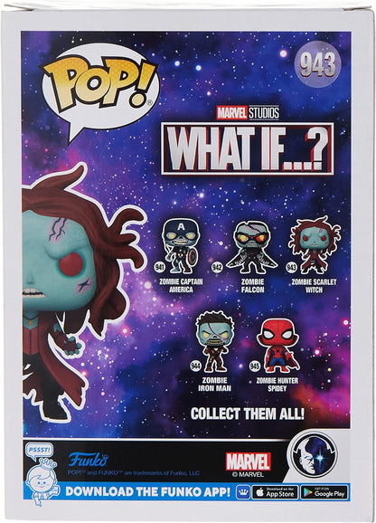 Funko POP! Marvel - What If - Zombie Scarlet Witch - Marvel What If - Collectable Vinyl Figure - Gift Idea - Official Merchandise - Toys For Kids & Adults - TV Fans - Model Figure For Collectors