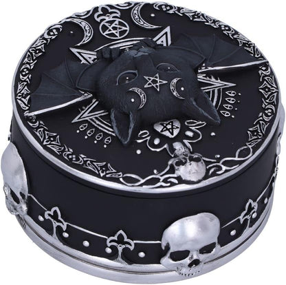 Nemesis Now Malpuss Trinket Box, Black, 10.8cm