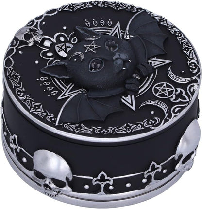 Nemesis Now Malpuss Trinket Box, Black, 10.8cm