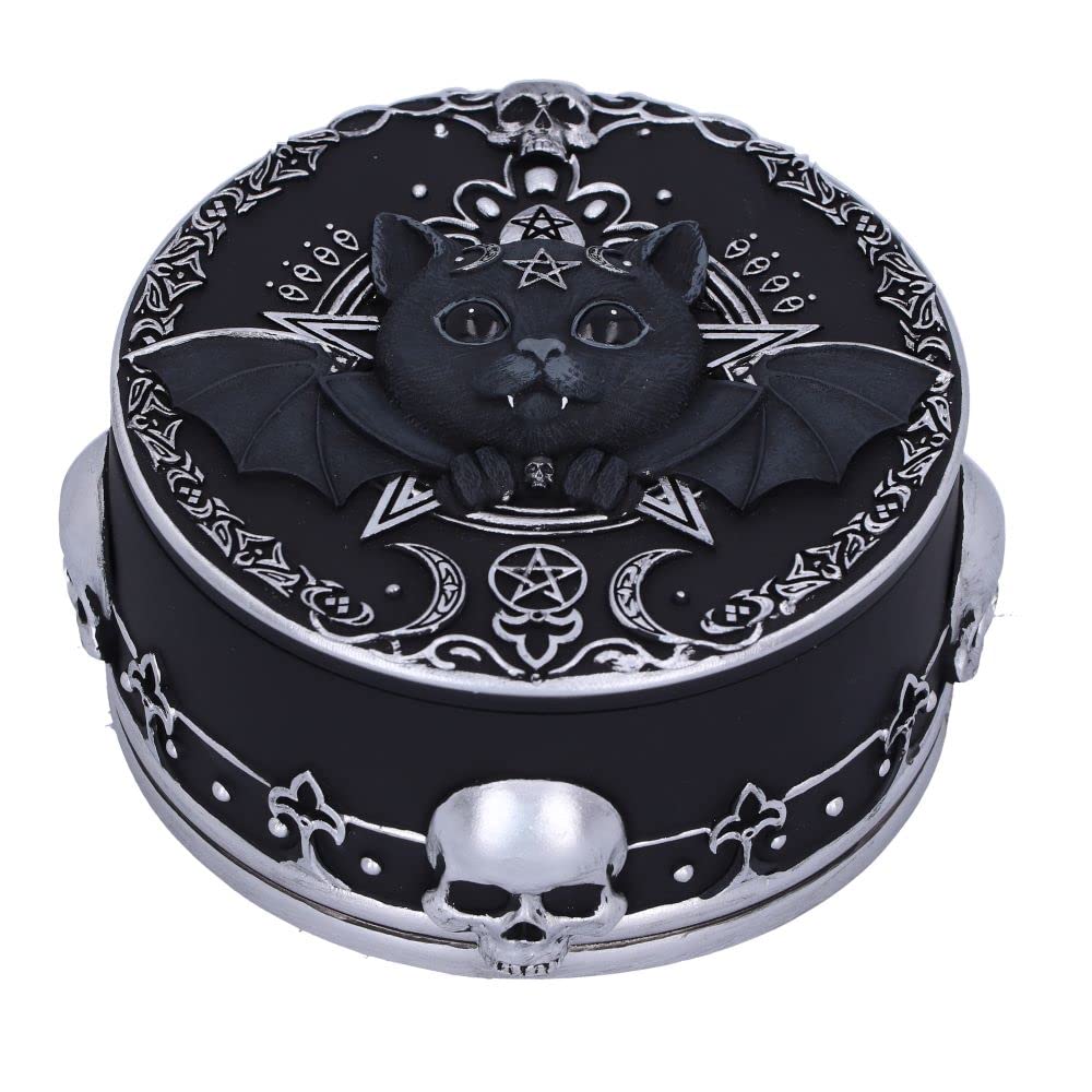 Nemesis Now Malpuss Trinket Box, Black, 10.8cm