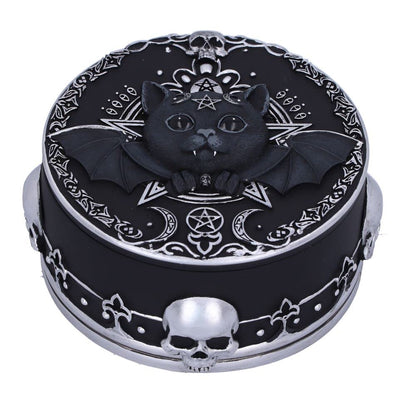 Nemesis Now Malpuss Trinket Box, Black, 10.8cm