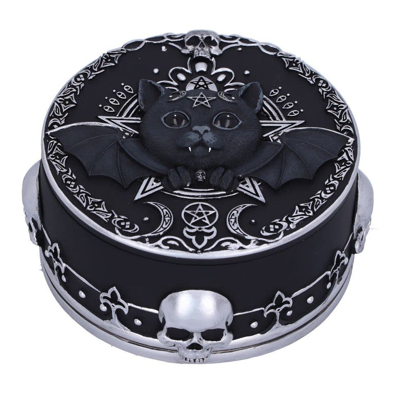 Nemesis Now Malpuss Trinket Box, Black, 10.8cm