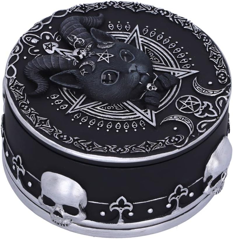 Nemesis Now Pawzuph Boîte à Bijoux Noir 10,8 cm
