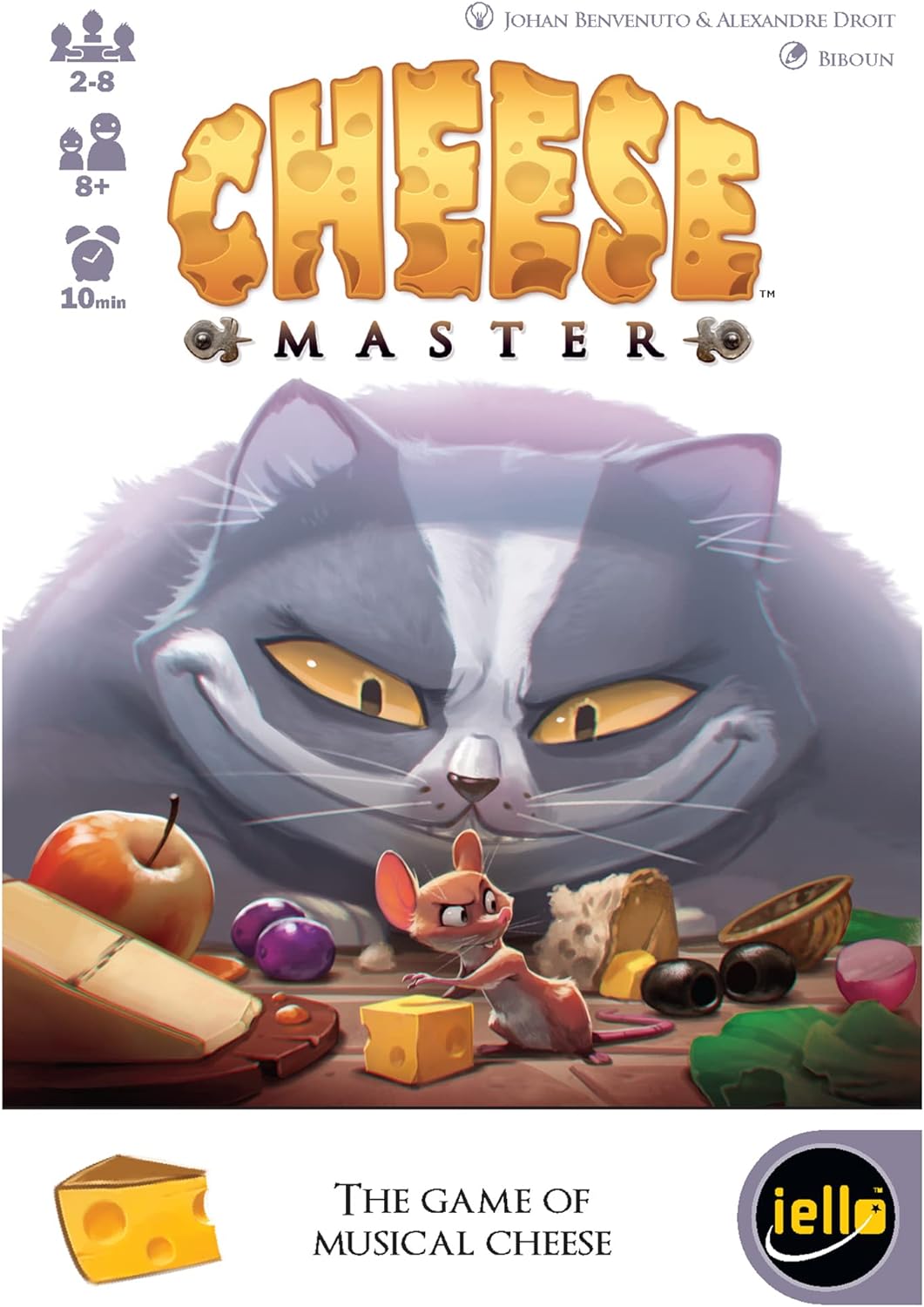 Iello | Cheese Master | Card Game | Ages 8+ | 2-8 Players | 10 Minutes Playing Time