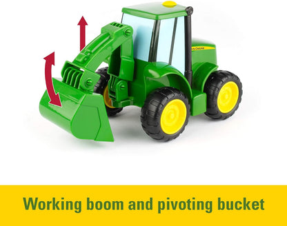 John Deere Farmin' Friends Hauling Tractor Toy Set, Farm Set for Toddlers, Push Along Toys for Children, Baby Interactive Toy, Push Along Toy Suitable for 18 Months, 2, 3 Year Old Boys and Girls