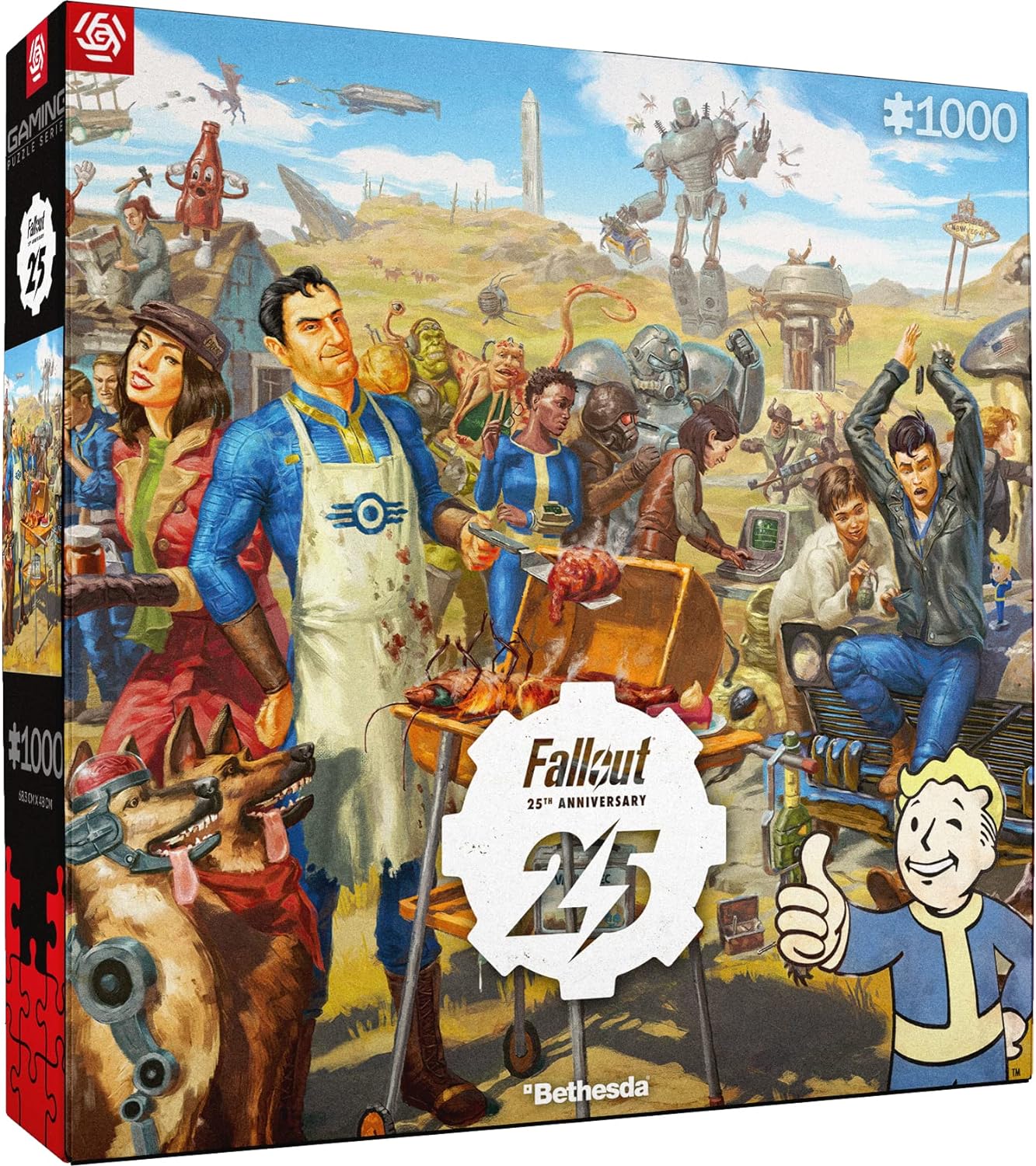 Good Loot GDL24291 25th Puzzle, Fallout: 25e Anniversary puzzels, 1000 pcs 1000 pcs Fallout: 25e Anniversary Puzzels