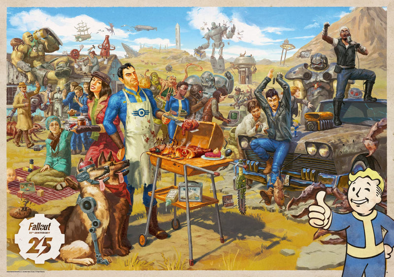 Good Loot GDL24291 25th Puzzle, Fallout: 25e Anniversary puzzels, 1000 pcs 1000 pcs Fallout: 25e Anniversary Puzzels