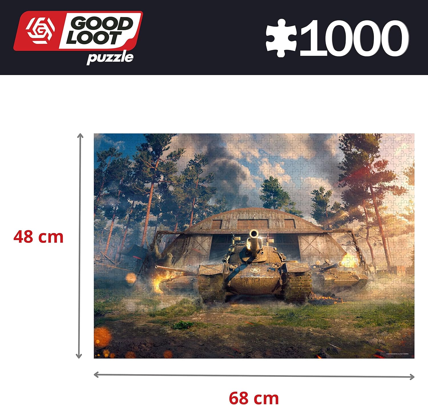 Good Loot 5908305242932 Puzzles, World of Tanks: Wingback, 1000 pcs