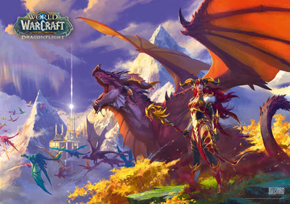 Good Loot Gaming World of Warcraft Dragonflight Alexstrasza Jigsaw Puzzle - 1000 Piece Adult Teen Game Artwork Inspired by Computer Game - 27''x19'' (Puzzle-GM-WOW-Alex