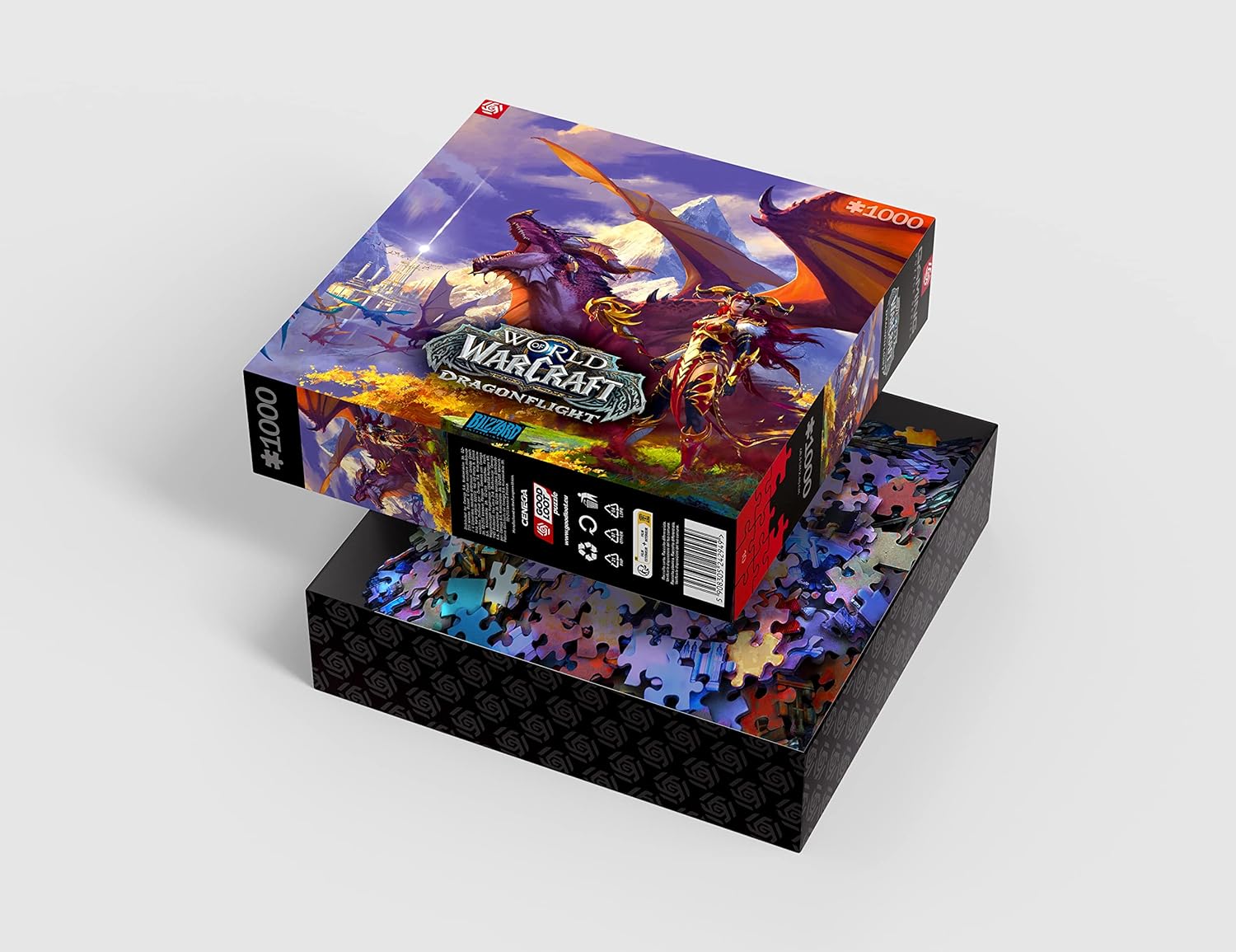 Good Loot Gaming World of Warcraft Dragonflight Alexstrasza Jigsaw Puzzle - 1000 Piece Adult Teen Game Artwork Inspired by Computer Game - 27''x19'' (Puzzle-GM-WOW-Alex