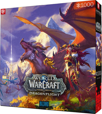 Good Loot Gaming World of Warcraft Dragonflight Alexstrasza Jigsaw Puzzle - 1000 Piece Adult Teen Game Artwork Inspired by Computer Game - 27''x19'' (Puzzle-GM-WOW-Alex