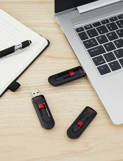 SanDisk 32GB 3-Pack Cruzer Glide USB 2.0 Flash Drive (3x32GB) - SDCZ60-032G-G46T