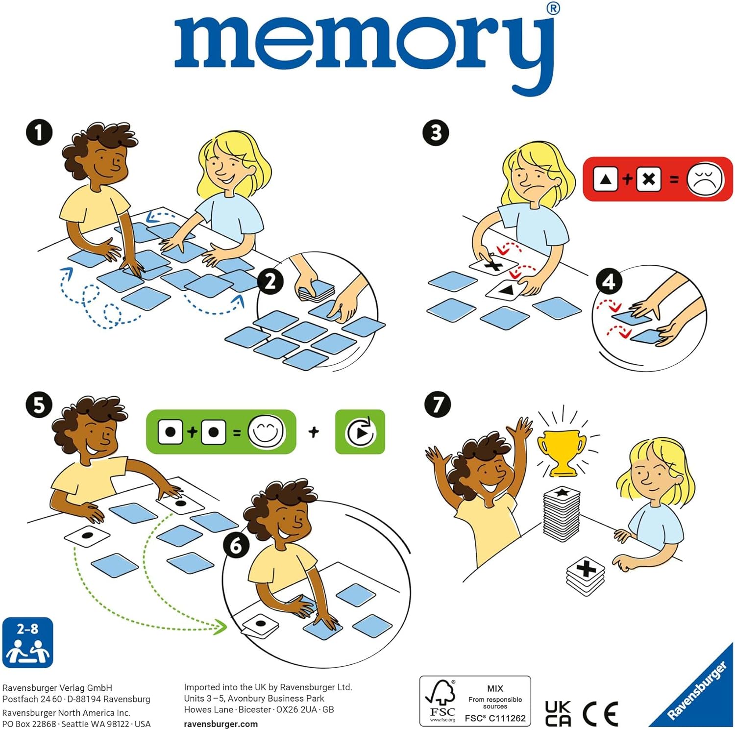 Ravensburger Nature Memory Game - Matching Picture Snap Pairs for Kids Age 6 Years Up