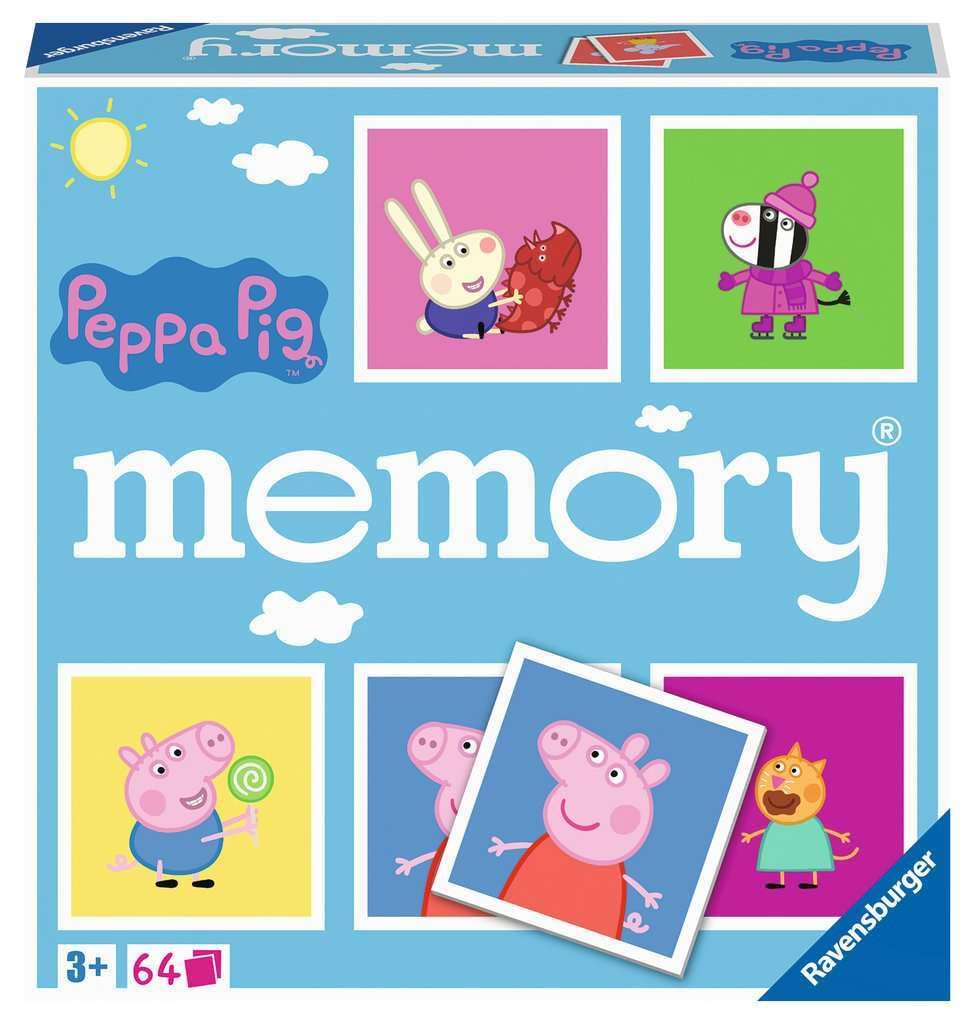 Ravensburger Peppa Pig Memory Game - Matching Picture Snap Pairs For Kids Age 3 Years Up - Educational Todder Toy