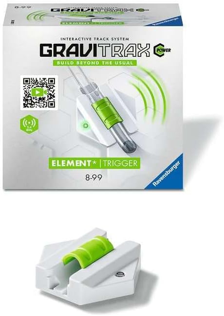 Ravensburger GraviTrax POWER Element Trigger. Elektronisches Zubehör für Kugelbahnen, Konstruktionsspielzeug für Kinder ab 8 Jahren.