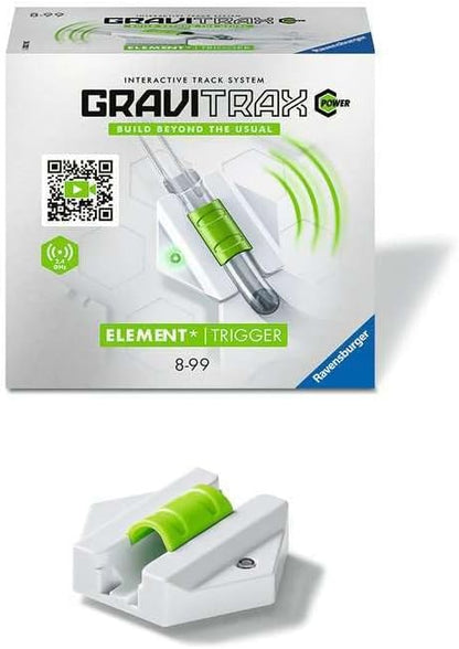 Ravensburger GraviTrax POWER Element Trigger. Elektronisches Zubehör für Kugelbahnen, Konstruktionsspielzeug für Kinder ab 8 Jahren.