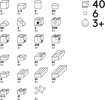 Cuboro JUNIOR - Kugelbahn - das Starter Set ab 3 Jahren