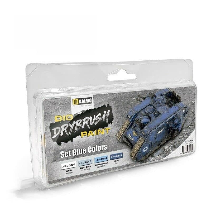 Ammo AMIG7303 DRYBRUSH Set Blue Colors