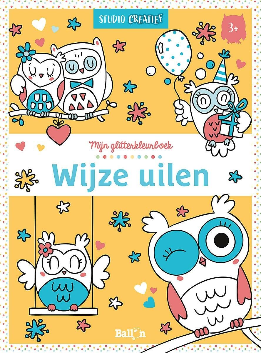 Wijze uilen (Mijn glitterkleurboek, 1