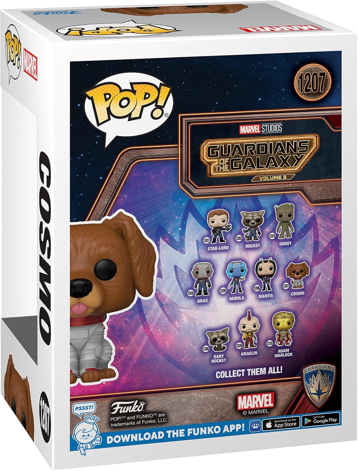 Funko POP! Vinyl: Marvel - Guardians Of the Galaxy 3 - Cosmo the Space Dog - Collectable Vinyl Figure - Gift Idea - Official Merchandise - Toys for Kids & Adults - Movies Fans