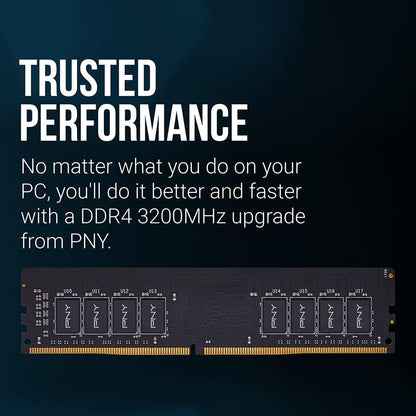 PNY PERFORMANCE DDR4 8GB 3200MHz RAM Desktop Memory