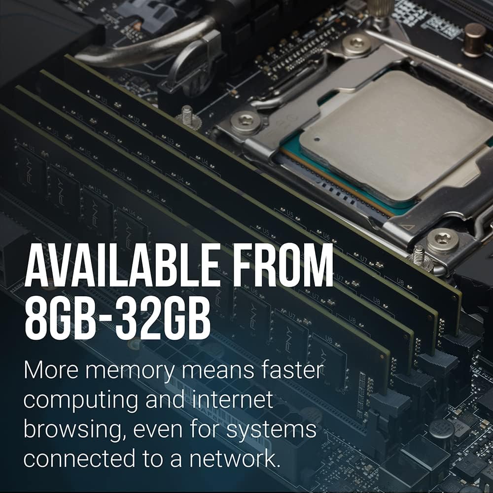 PNY PERFORMANCE DDR4 8GB 3200MHz RAM Desktop Memory
