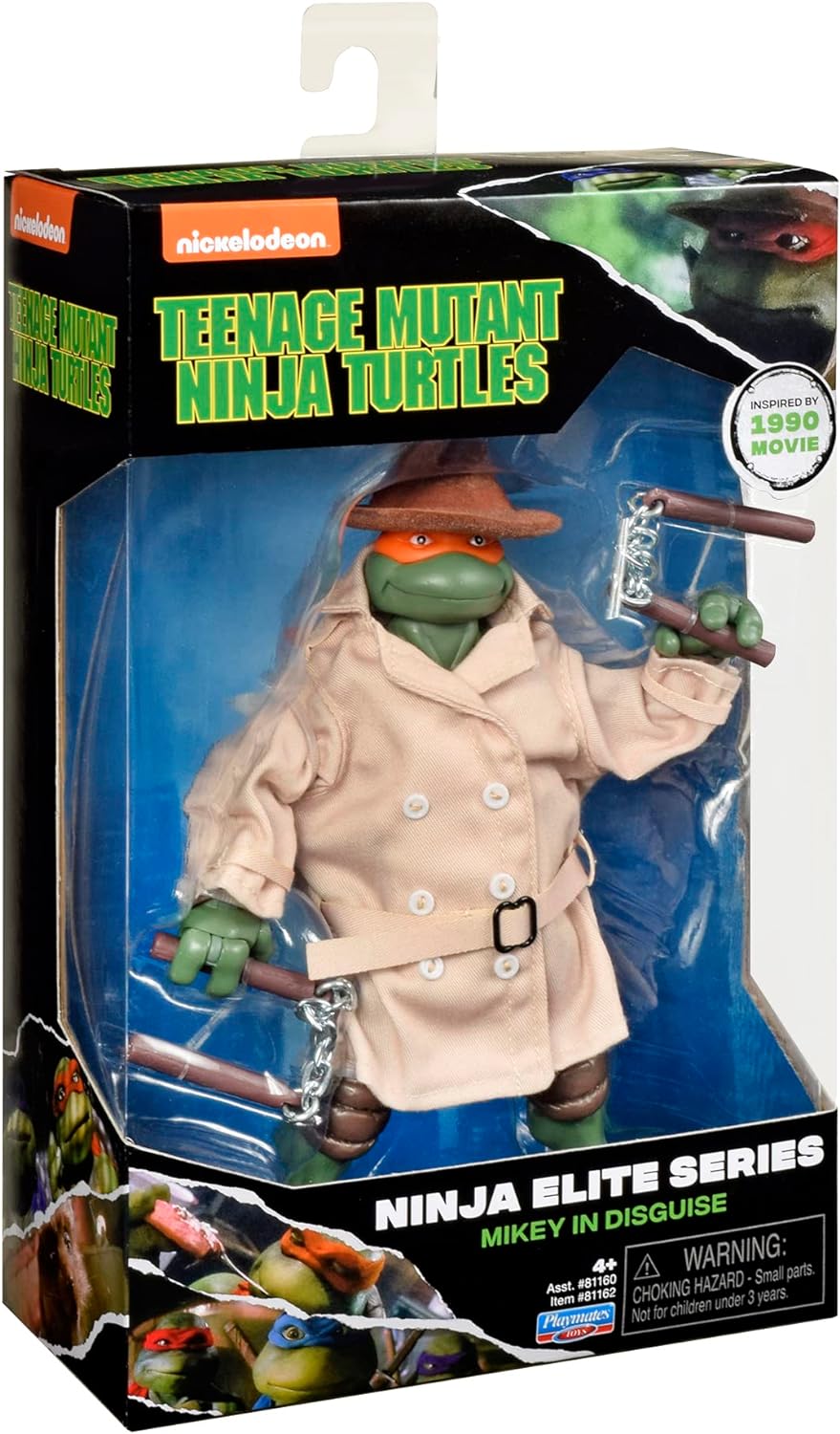 TEENAGE MUTANT NINJA TURTLES CLASSIC NINJA ELITE FIGURES - MIKEY IN DISGUISE