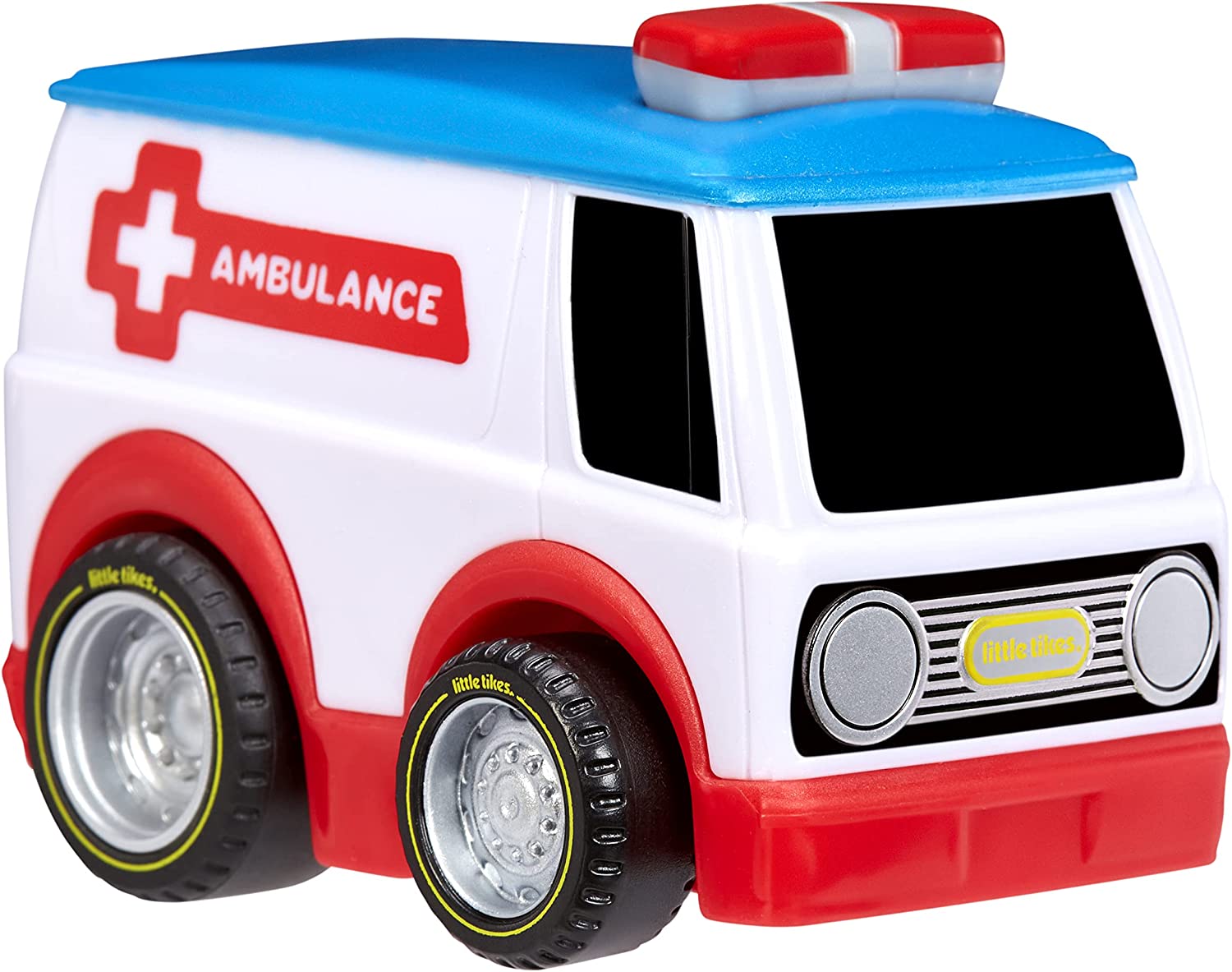 Little Tikes, My First Cars, Crazy Fast Cars 2-Pack Racin’ Responders, Fire Truck, Ambulance, Pullback Toy Car Vehicle Goes up to 50 ft