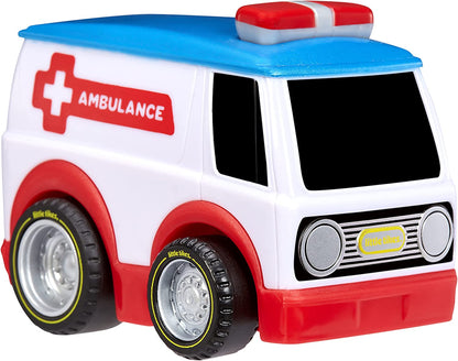 Little Tikes, My First Cars, Crazy Fast Cars 2-Pack Racin’ Responders, Fire Truck, Ambulance, Pullback Toy Car Vehicle Goes up to 50 ft