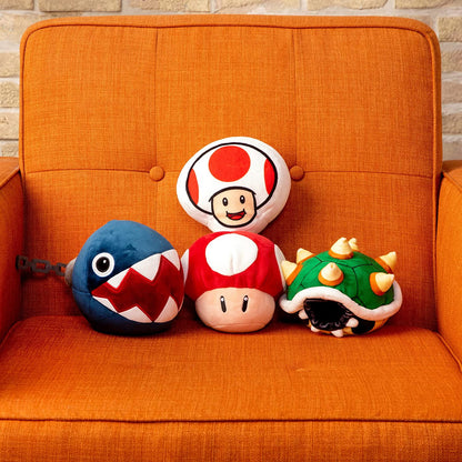 Club Mocchi Mocchi- Nintendo Super Mario Plush - Bowser Shell Plushie - Easter Basket Stuffers - Collectible Squishy Plushies — 6 Inch