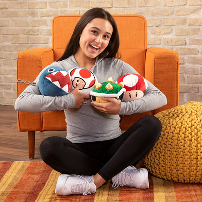 Club Mocchi Mocchi- Nintendo Super Mario Plush - Bowser Shell Plushie - Easter Basket Stuffers - Collectible Squishy Plushies — 6 Inch