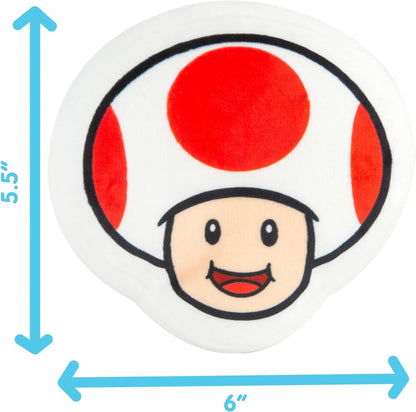 Club Mocchi Mocchi - Peluche per Nintendo Super Mario - Toad Plushie - Peluche per cestino pasquale - Peluche Squishy da collezione - 15 cm
