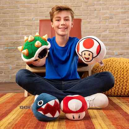 Club Mocchi Mocchi- Nintendo Super Mario Plush - Chain Chomp Plushie - Easter Basket Stuffers - Collectible Squishy Plushies — 6 Inch