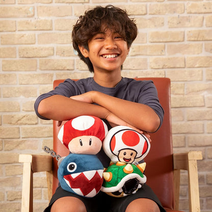 Club Mocchi Mocchi- Nintendo Super Mario Plush - Chain Chomp Plushie - Easter Basket Stuffers - Collectible Squishy Plushies — 6 Inch