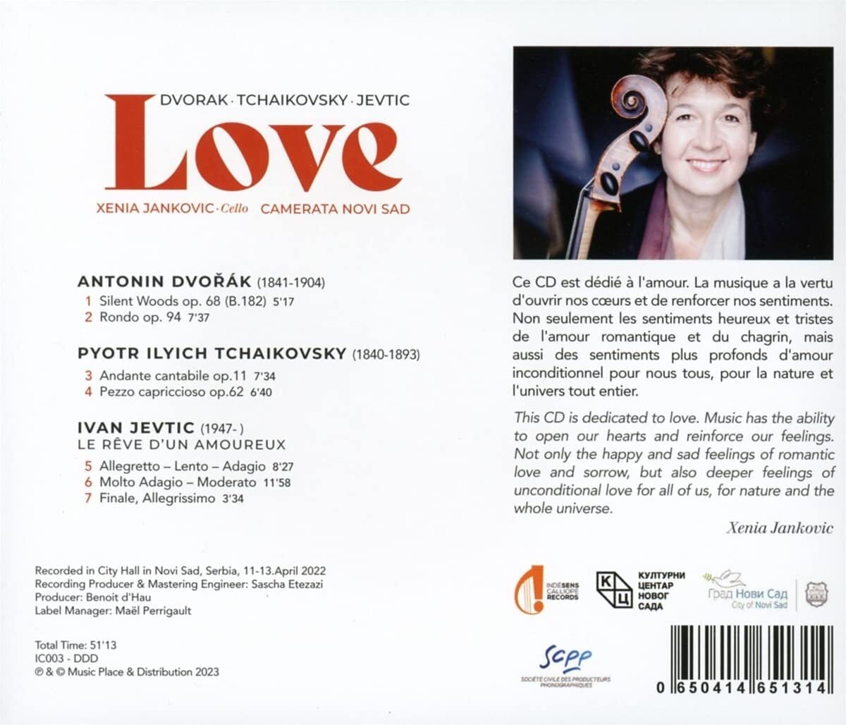 Xenia Jankovic/Camerata Novi Sad: Love